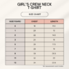 Girl's Crew Neck T-Shirt