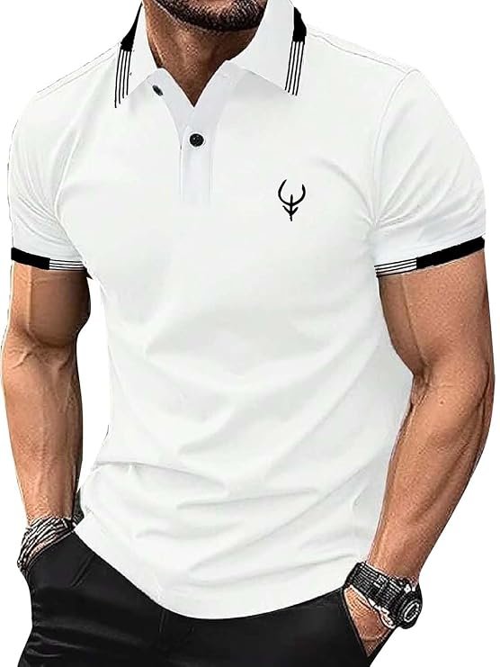 Lymio Polo T Shirt for Men || T Shirt for Man || Collar T Shirt Style Men (Packs Also Available) (Polo-40-43) (Copy) (Copy)