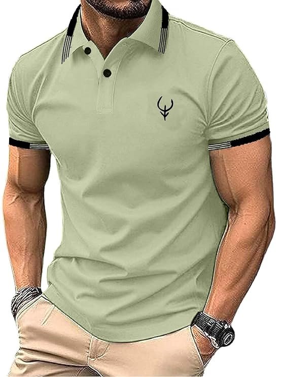 Lymio Polo T Shirt for Men || T Shirt for Man || Collar T Shirt Style Men (Packs Also Available) (Polo-40-43) (Copy) (Copy)
