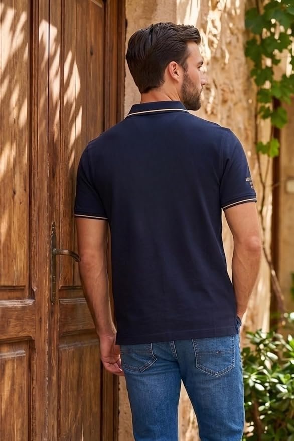 Louis Philippe Men’s Slim Fit Polo Tshirt