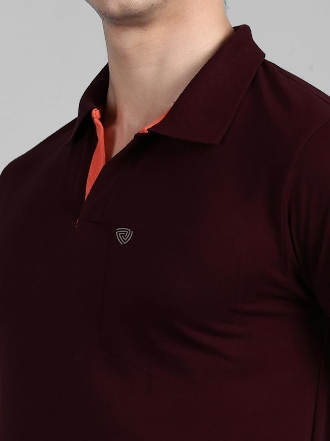 Lux Cozi Men Cotton Regular Fit Polo Neck Half Sleeve Solid Casual T-Shirt with Chest Pocket | Pack of 2 (Copy) (Copy) (Copy)